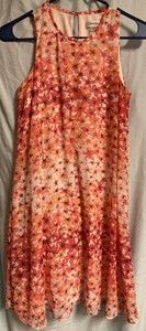 Calvin Klein Women's Sleeveless Lined Floral A-line Dress Size 2